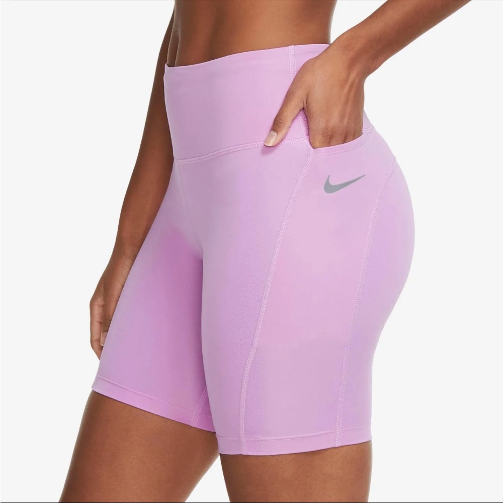 NWT: Purple Nike Fast Mid Rise Tight Fit Shorts NWT Size Medium